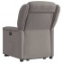 Sillón eléctrico reclinable elevable de tela gris