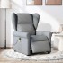 Sillón reclinable de masaje eléctrico tela gris