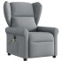 Sillón reclinable de masaje eléctrico tela gris