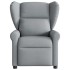 Sillón reclinable de masaje eléctrico tela gris