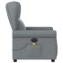 Sillón reclinable de masaje eléctrico tela gris