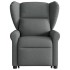Silla de masaje reclinable de pie de tela gris