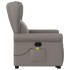 Sillón reclinable de masaje elevable tela gris
