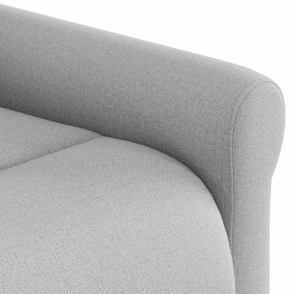Sillón de masaje reclinable de pie de tela gris