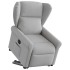 Sillón eléctrico reclinable elevable de tela gris