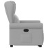 Sillón eléctrico reclinable elevable de tela gris