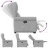 Sillón eléctrico reclinable elevable de tela gris