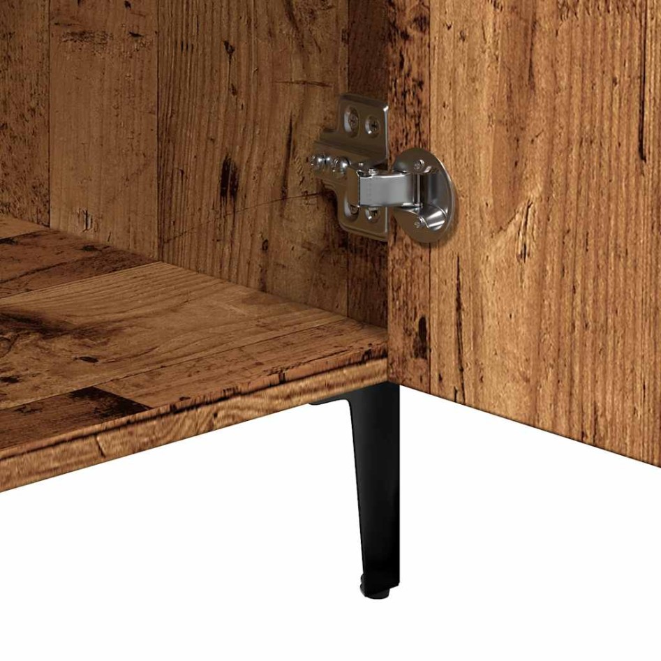 Aparador de madera de ingeniería envejecido 90x34x80