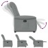 Sillón reclinable elevable de tela gris