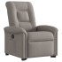 Sillón reclinable elevable tela gris