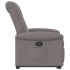 Sillón reclinable elevable tela gris