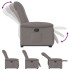 Sillón reclinable elevable tela gris