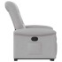 Sillón reclinable elevable de tela gris