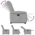 Sillón reclinable elevable de tela gris