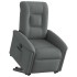 Sillón eléctrico reclinable elevable de tela gris