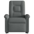 Sillón eléctrico reclinable elevable de tela gris