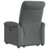 Sillón eléctrico reclinable elevable de tela gris