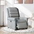 Sillón reclinable eléctrico tela gris
