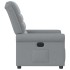 Sillón reclinable eléctrico tela gris