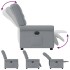 Sillón reclinable eléctrico tela gris