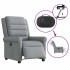 Sillón reclinable eléctrico tela gris