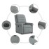 Sillón reclinable eléctrico tela gris