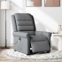 Sillón reclinable de masaje eléctrico tela gris