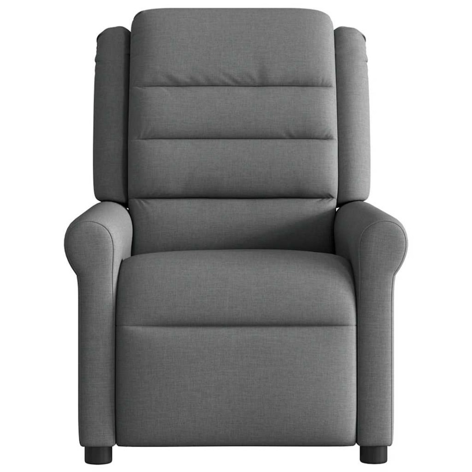 Sillón reclinable de masaje eléctrico tela gris