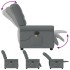 Sillón reclinable de masaje eléctrico tela gris
