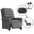 Sillón reclinable de masaje eléctrico tela gris