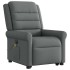 Sillón de masaje eléctrico reclinable elevable tela gris