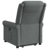 Sillón de masaje eléctrico reclinable elevable tela gris