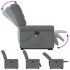 Sillón de masaje eléctrico reclinable elevable tela gris