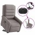 Sillón de masaje eléctrico reclinable elevable tela