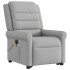 Sillón de masaje eléctrico reclinable elevable tela gris