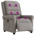 Sillón reclinable de masaje eléctrico tela gris