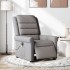 Sillón reclinable de masaje eléctrico tela gris