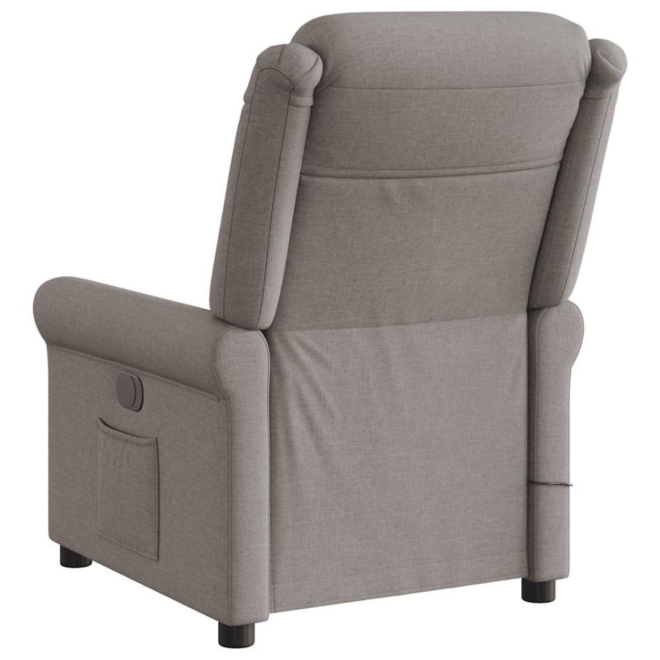 Sillón reclinable de masaje eléctrico tela gris
