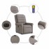 Sillón reclinable de masaje eléctrico tela gris
