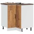 Mueble bajo esquina de cocina Lucca madera