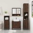 Set de muebles baño 3 pzas madera contrachapada roble