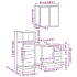 Set de muebles baño 3 pzas madera contrachapada roble