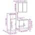 Juego de muebles de baño 3 pzas madera contrachapada