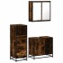 Set de muebles baño 3 pzas madera contrachapada roble