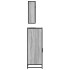 Set de muebles de baño 3 pzas madera contrachapada gris