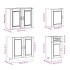 Mueble de cocina Kalmar blanco 7 piezas madera