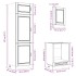 Mueble de cocina Kalmar blanco 7 piezas madera