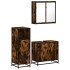 Set de muebles baño 3 pzas madera contrachapada roble