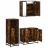 Set de muebles baño 3 pzas madera contrachapada roble