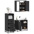 Juego de muebles de baño 3 pzas madera contrachapada